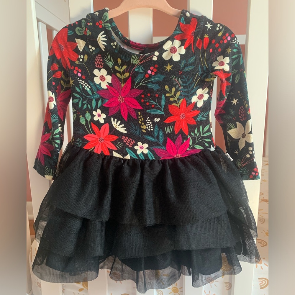 Little Sleepies Merry Holiday Tulle Dress